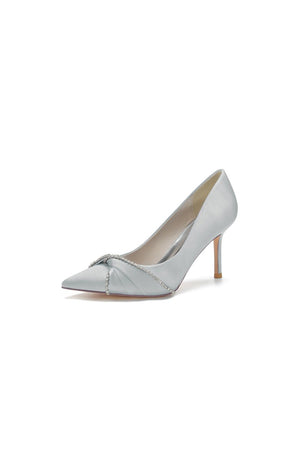 Party Pointed Toe Crystal High Heels - KissProm