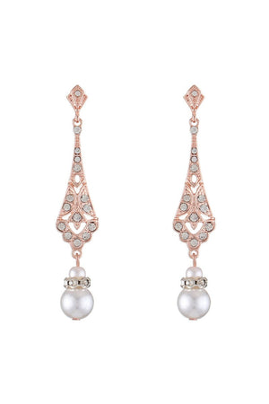 Pearl Dangle Drop Earrings - KissProm