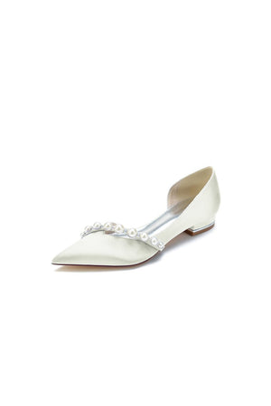 Pearl Pointed Toe Kitten Heels - KissProm