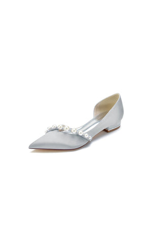 Pearl Pointed Toe Kitten Heels - KissProm