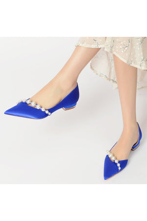 Pearl Pointed Toe Kitten Heels - KissProm