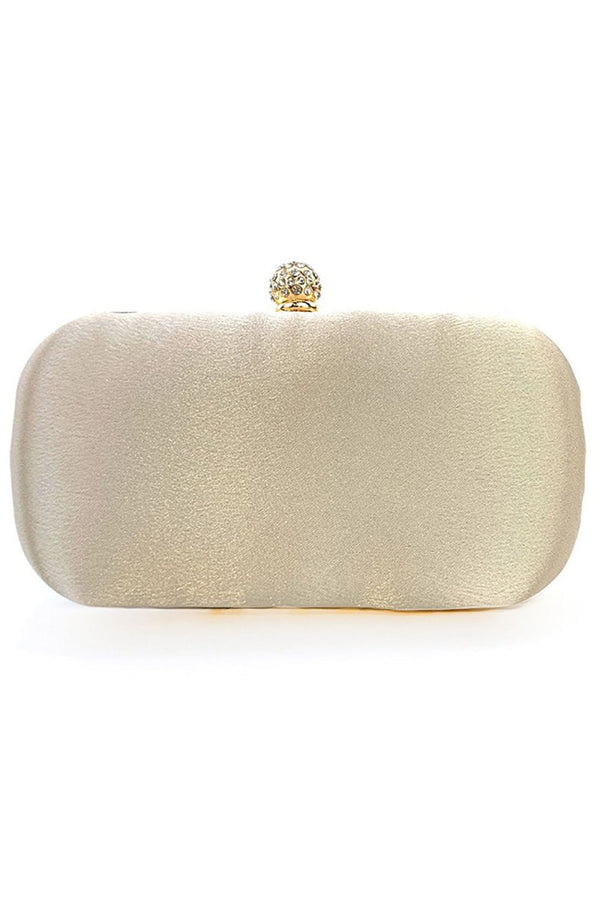 Pearl Rhinestone Beaded Square Handbag - KissProm
