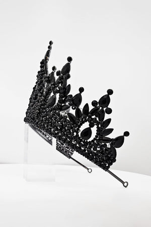 Pink Rhinestone Queen Tiara - KissProm