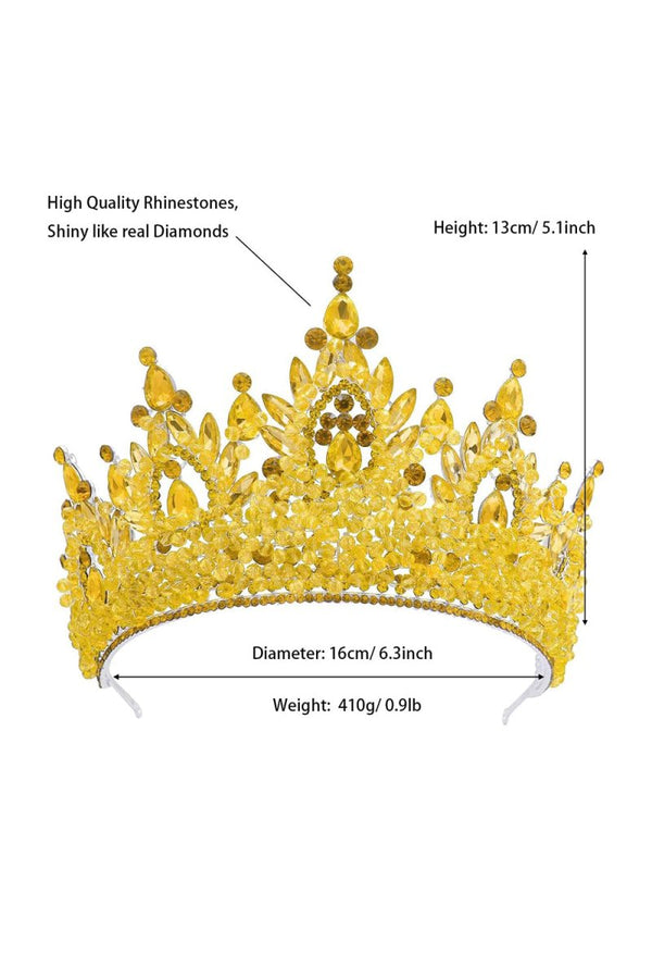 Pink Rhinestone Queen Tiara - KissProm