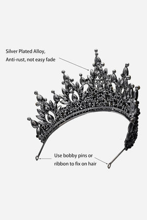 Pink Rhinestone Queen Tiara - KissProm
