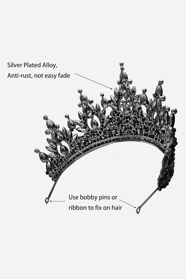Pink Rhinestone Queen Tiara - KissProm