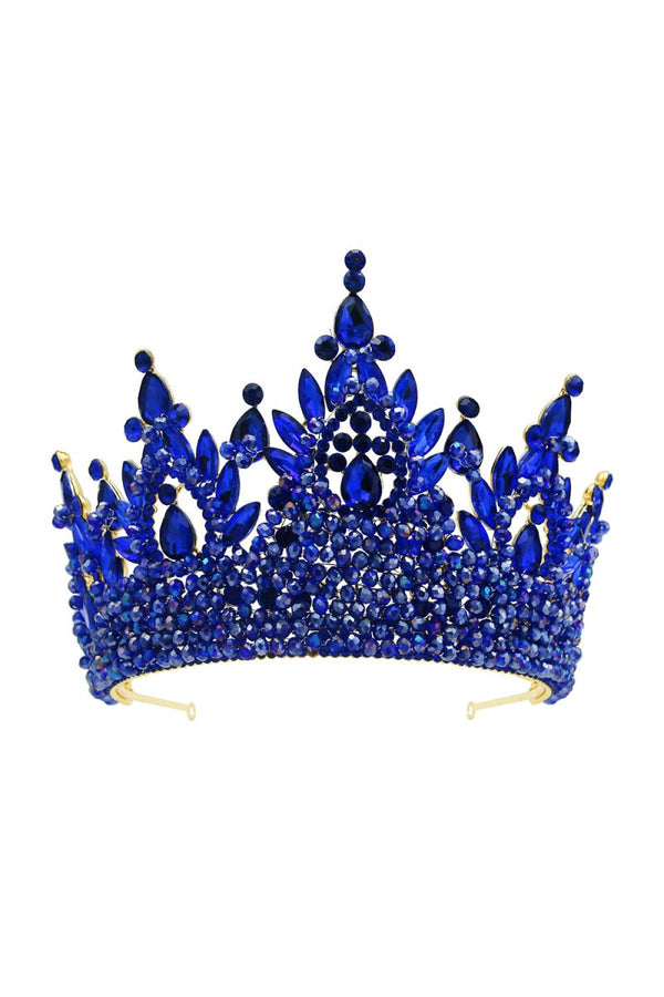 Pink Rhinestone Queen Tiara - KissProm