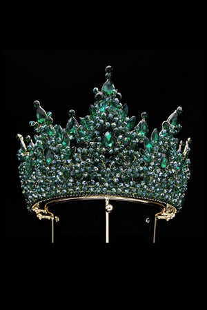 Pink Rhinestone Queen Tiara - KissProm