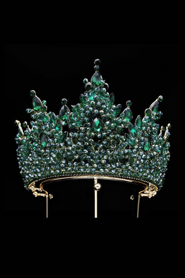 Pink Rhinestone Queen Tiara - KissProm