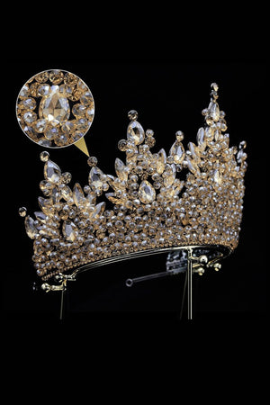 Pink Rhinestone Queen Tiara - KissProm