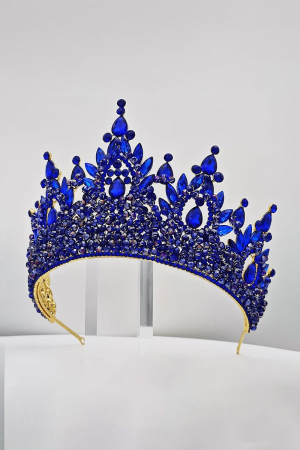 Pink Rhinestone Queen Tiara - KissProm