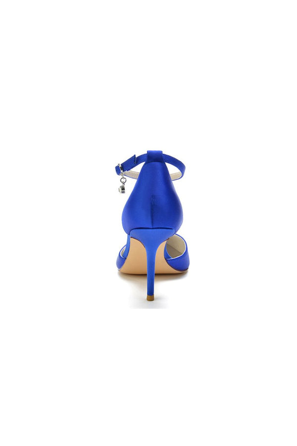Pointed Toe Ankle Strap High Heels Shoes - KissProm