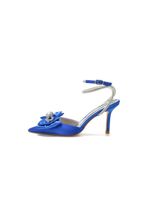 Pointed Toe Heels with Ribbon Bow - KissProm