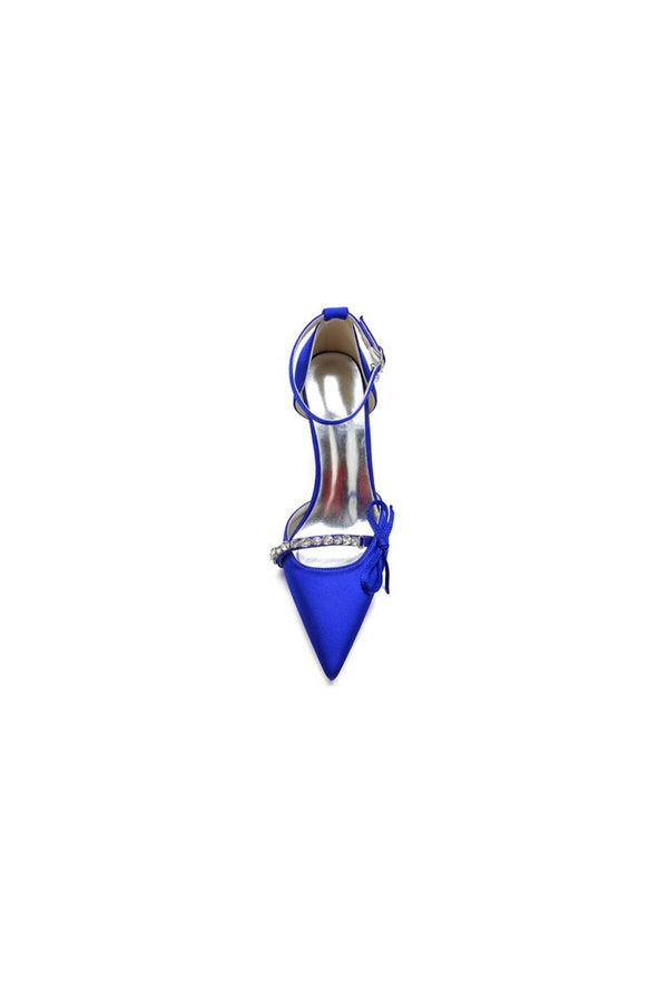 Pointed Toe Party Heels with Bow - KissProm