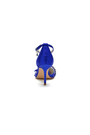 Pointed Toe Party Heels with Bow - KissProm