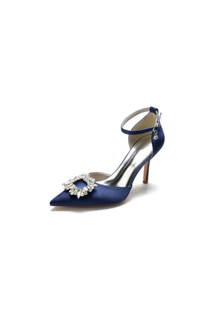 Pointed Toe Rhinestone Party Shoes - KissProm