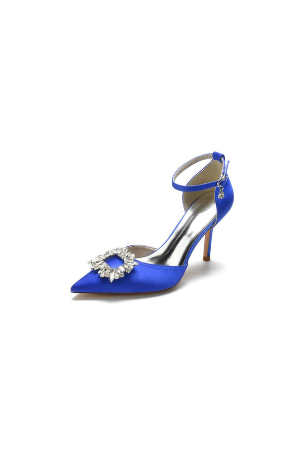 Pointed Toe Rhinestone Party Shoes - KissProm