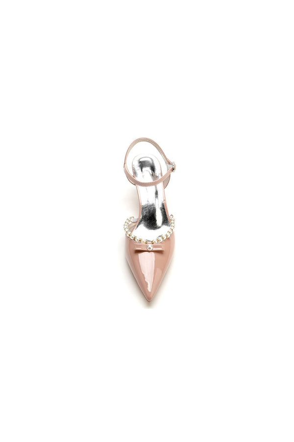 Pointed Toe Wedding Shoes with Pearl - KissProm