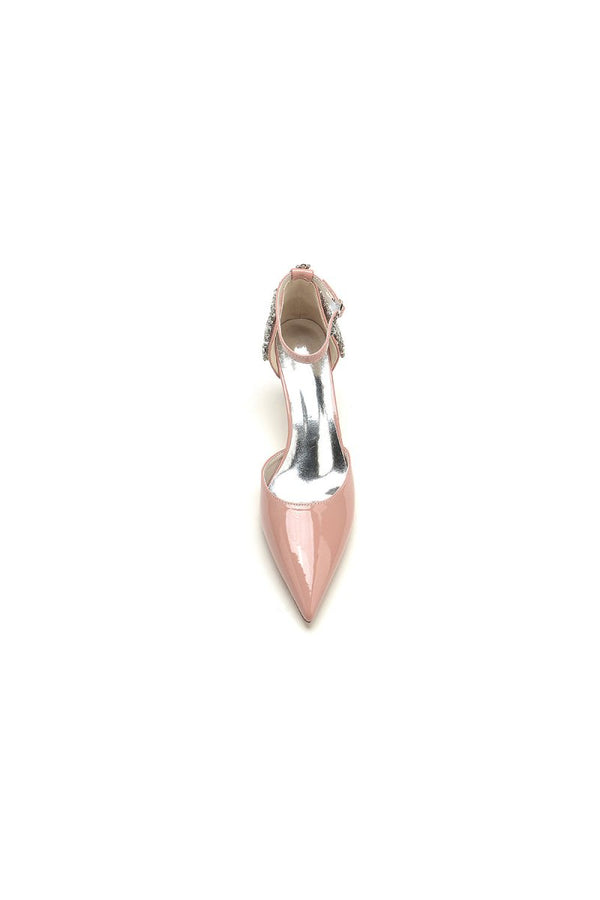 Pointed Toe Wedding Shoes with Rhinestone - KissProm