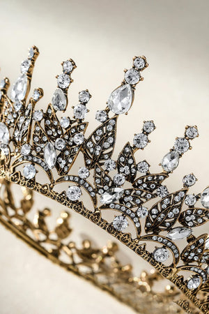 Queen Rhinestone Dark Crown for Women - KissProm