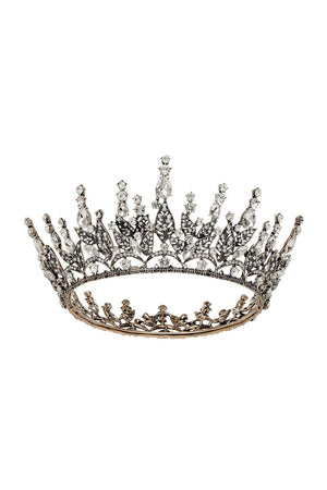 Queen Rhinestone Dark Crown for Women - KissProm