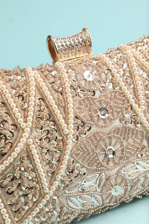 Reto Pearl Embroidery Handbag - KissProm
