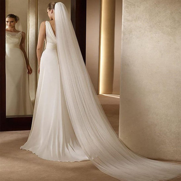 Elegant One - Layer Veil with Comb - KissProm