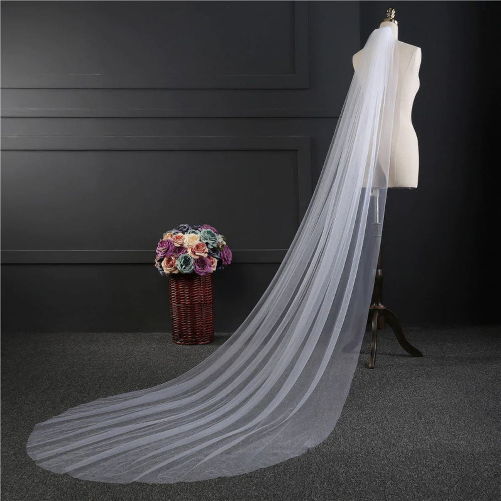 Elegant One - Layer Veil with Comb - KissProm