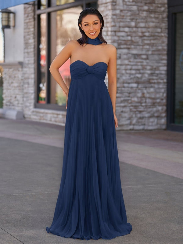 A Line Light Pink Sweetheart Chiffon Long Prom Dress – Prom Dresses by KissProm | Available at KissProm
