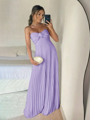 A Line Light Pink Sweetheart Chiffon Long Prom Dress – Prom Dresses by KissProm | Available at KissProm