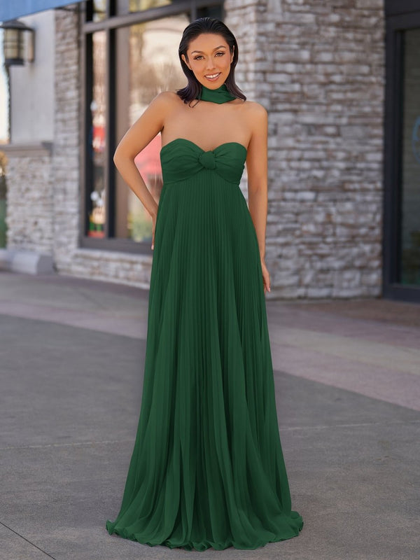 A Line Light Pink Sweetheart Chiffon Long Prom Dress – Prom Dresses by KissProm | Available at KissProm