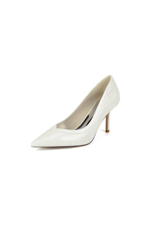 Rose Pink High Heels with Natural Wood Heel - KissProm