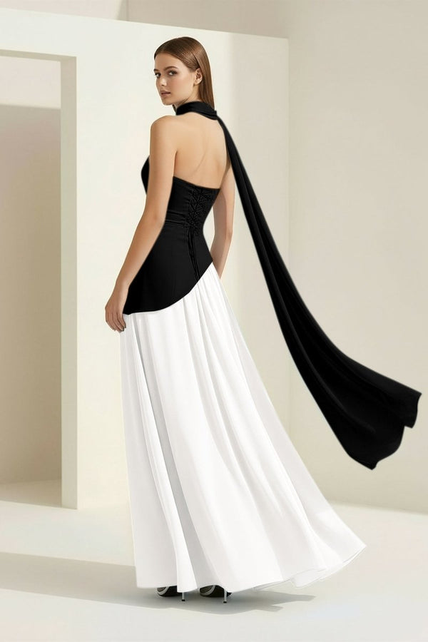 Pink - Strapless Sheath Chiffon Long Prom Dresses With Slit – Prom Dress by KissProm | Available at KissProm