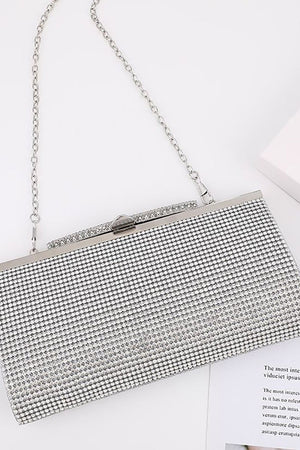 Sequins Chain Square Party Handbag - KissProm