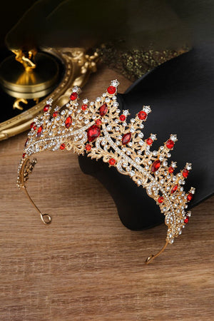 Silver Crystal Rhinestone Crown - KissProm