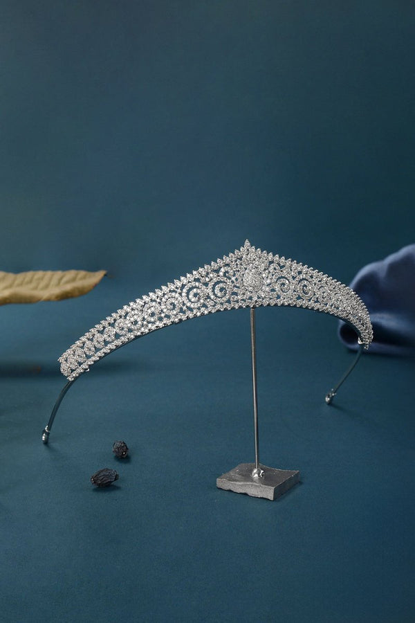 Silver Eternal Zircon Tiara - KissProm