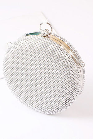 Silver Exquisite Round Party Handbag - KissProm