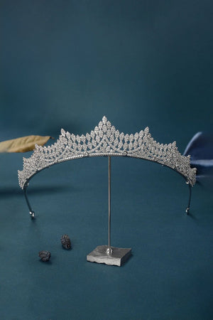 Silver Majestic Vine Crowns with Rhinestone - KissProm