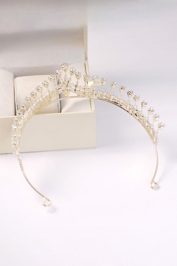 Silver Royal Queen Rhinestone Tiaras - KissProm
