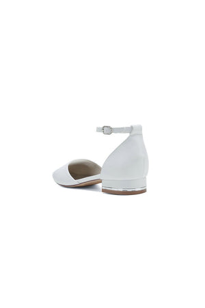 Simple Ankle Strap Buckle Kitten Heels - KissProm