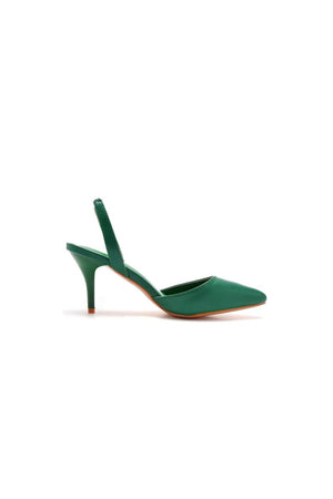 Simple Elegant Pointed Toe Stiletto Slingback High Heels - KissProm