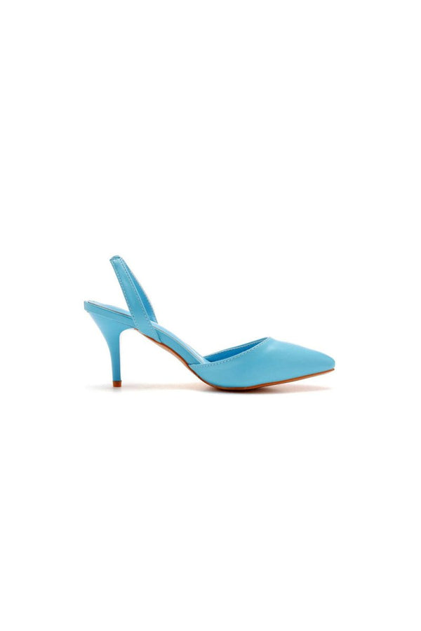 Simple Elegant Pointed Toe Stiletto Slingback High Heels - KissProm