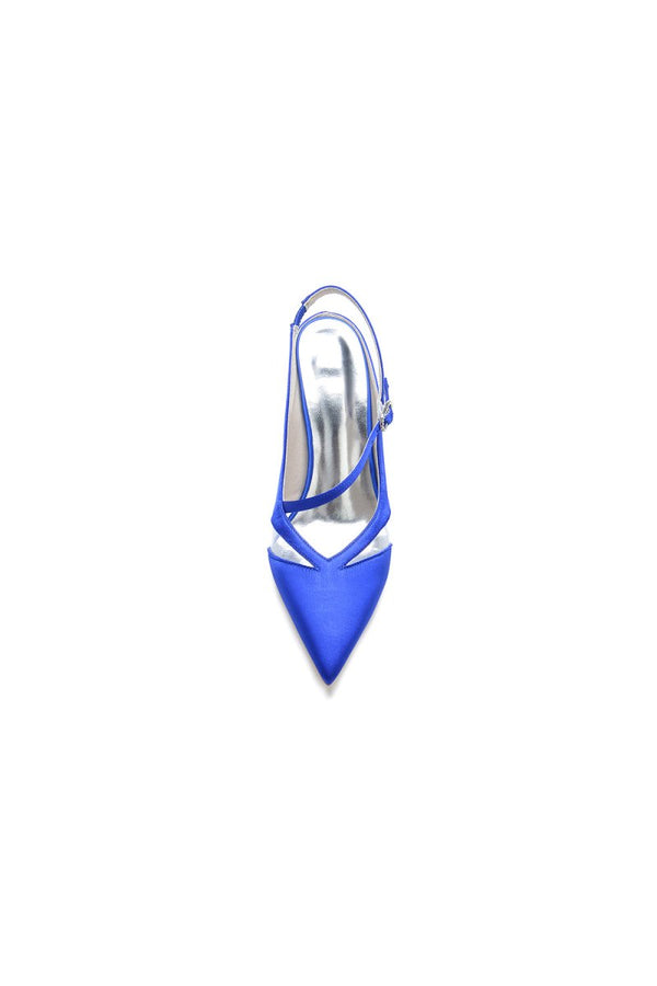 Slingback Pointed Toe High Heels - KissProm