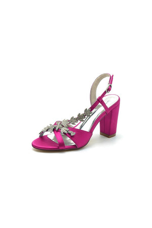 Slingback Strap Open Toe Block Heels - KissProm