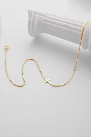 Small Cross Pendant Necklace