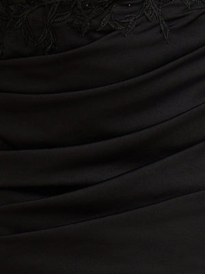 Sova | Black - Bodycon Sweetheart Homecoming Dress with Lace Appliques