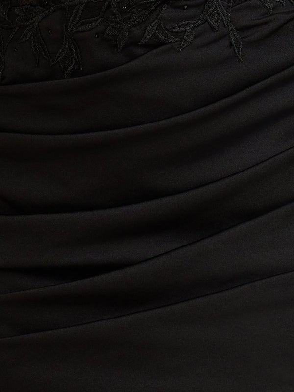 Sova | Black - Bodycon Sweetheart Homecoming Dress with Lace Appliques