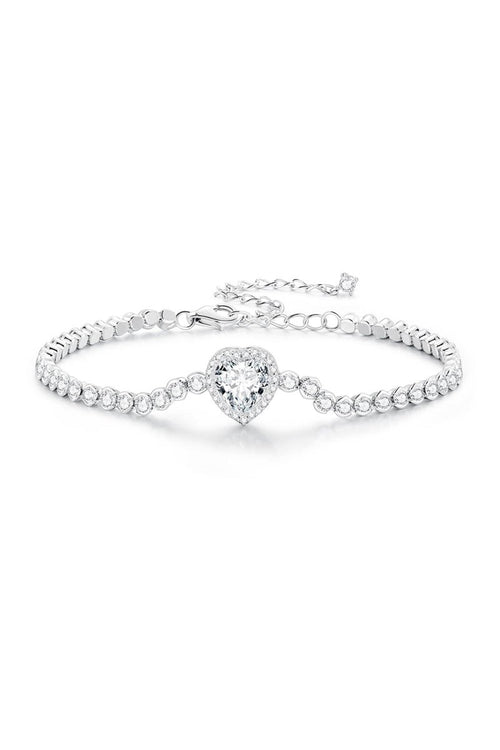 Sparkling Heart Bracelet - KissProm