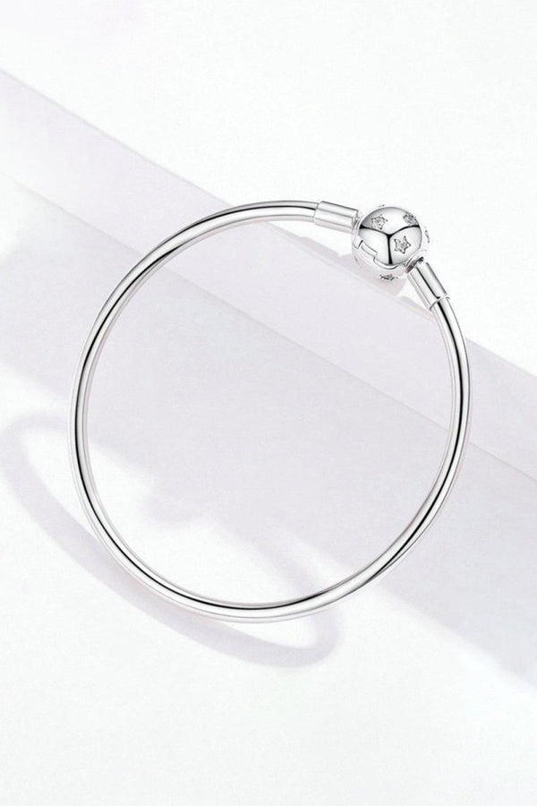 Star Bangle Bracelet In Sterling Silver - KissProm