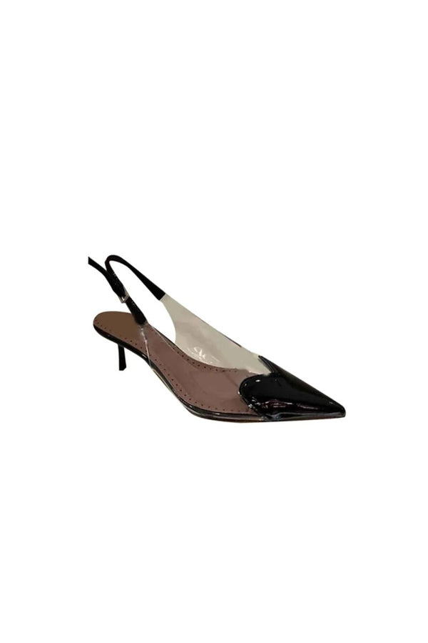 Yellow Stiletto Heel Mid Heel Sandals - KissProm